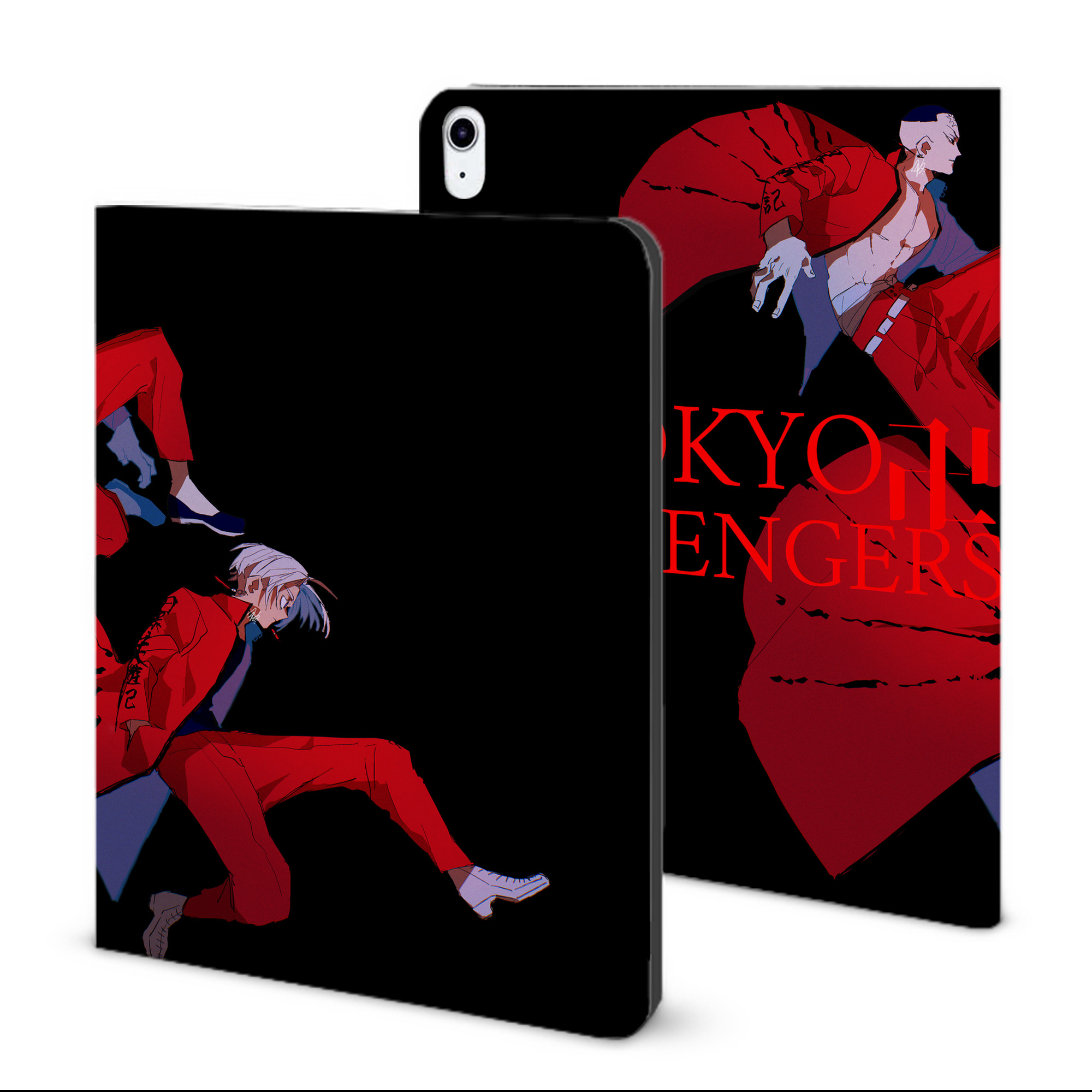 （画像用） 東京リベンジャーズ Tokyo Revengers IPad ケース ブック型 PUレザー TPU 耐衝撃 軽量 薄型 ペン収納なし 全面保護 IPad 各モデル対応